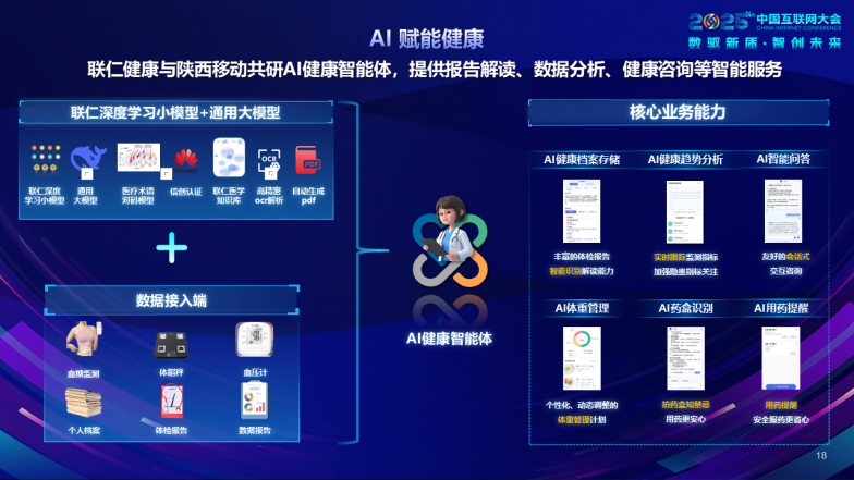 2025中国互联网大会丨联仁健康AI健康智能体亮相，深耕移动互联网产品技术开发
